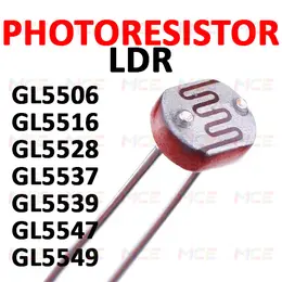 GL55 Series Photoresistor LDR Light Dependent Resistor 5506 5516 5528 5537 5539 5547 5549
