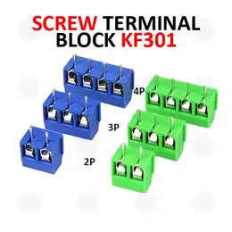 KF301 Screw Terminal Block PCB Mount Connector 2P 3P 4P Pole Pin 5mm 5.08mm Pitch