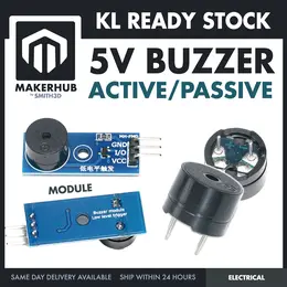 Buzzer Active Passive Buzzer 5V Electronic Sound Alarm Module Tone Piezo