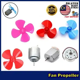 Fan Propeller 3/4 Blades Plastic Fan & DC Motor for DIY Project / RBT / Sekolah Projek Reka Bentuk Elektromekanikal
